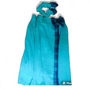 1X to 3X Bath & Shower Towel Wrap & Head Band Set Size   NWT GREAT GIFT